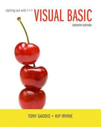 Cover for Tony Gaddis · Starting Out with Visual Basic Plus MyProgrammingLab with Pearson EText -- Access Card Package (Book) (2016)