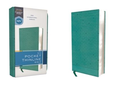 Cover for Zondervan · NIV, Pocket Thinline Bible, Leathersoft, Teal, Red Letter, Comfort Print (Imiteret Læderbog) (2021)