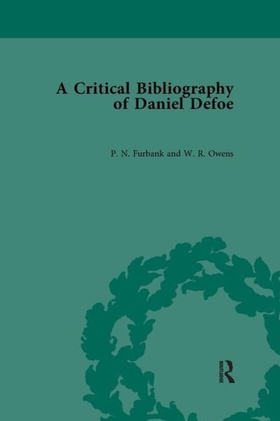 Cover for P N Furbank · A Critical Bibliography of Daniel Defoe (Paperback Book) (2019)