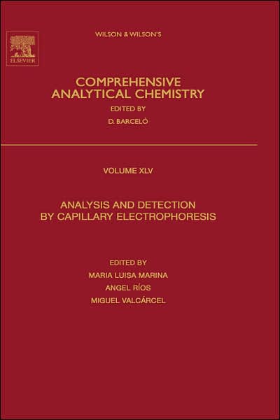Cover for Miguel Valcarcel · Analysis and Detection by Capillary Electrophoresis - Comprehensive Analytical Chemistry (Hardcover Book) (2005)