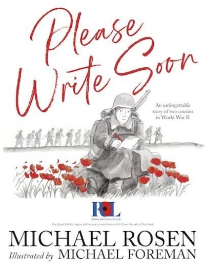 Cover for Michael Rosen · Please Write Soon: The Unforgettable Story of Two Cousins in World War II (Gebundenes Buch) (2022)