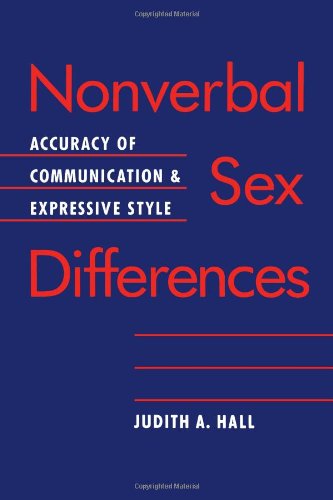 Cover for Judith A. Hall · Nonverbal Sex Differences: Communication Accuracy and Expressive Style (Paperback Book) (1990)