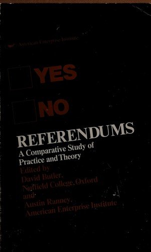 Cover for David Butler · Referendums a Comparative Study of Practice and Theory (AEI studies ; 216) (Paperback Bog) (1978)