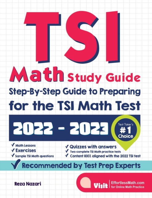 Cover for Reza Nazari · TSI Math Study Guide (Paperback Book) (2020)