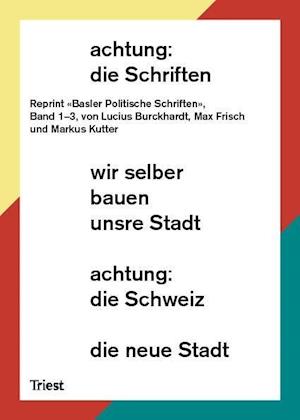 Cover for Burckhardt · Achtung: Die Schriften (Book)