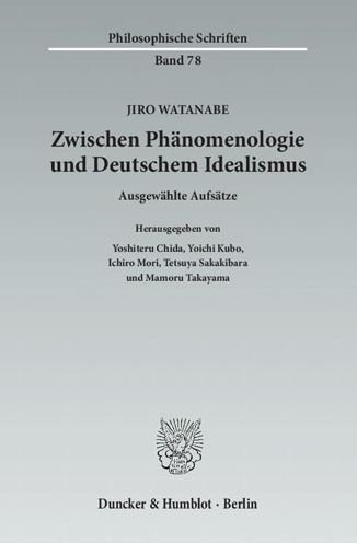 Cover for Watanabe · Zwischen Phänomenologie und De (Bog) (2012)