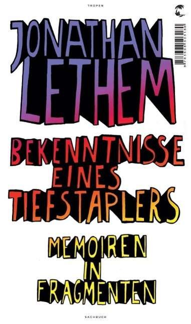 Cover for Jonathan Lethem · Lethem:bekenntnisse Eines Tiefstaplers (Bok)