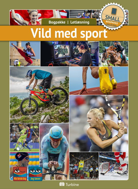 Cover for Bogpakke, letlæsning, fakta · Bogpakke: Vild med sport (SMALL 10 bøger) (Boksett) [1. utgave] (2019)