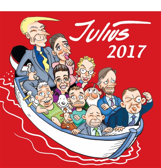 Cover for Jens Julius Hansen · 2017 (39. årgang): Julius tegninger (Sewn Spine Book) [1.º edición] (2017)