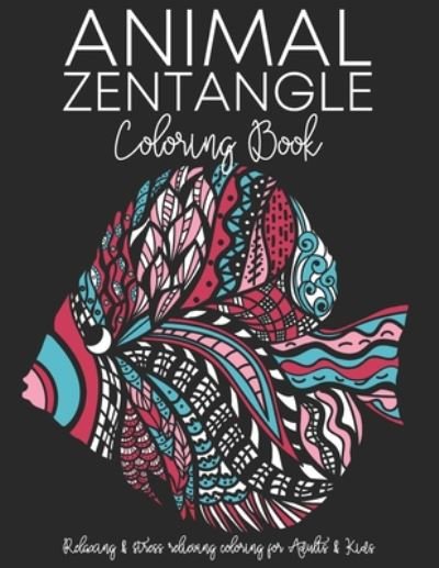 Cover for J and I Books · Animal Zentangle Coloring Book (Taschenbuch) (2020)