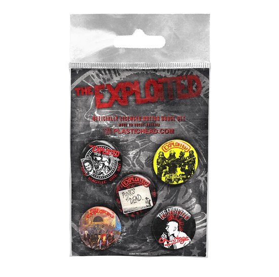The Exploited Button Badge Set 2 - The Exploited - Merchandise - PHM - 0803341568181 - June 10, 2022