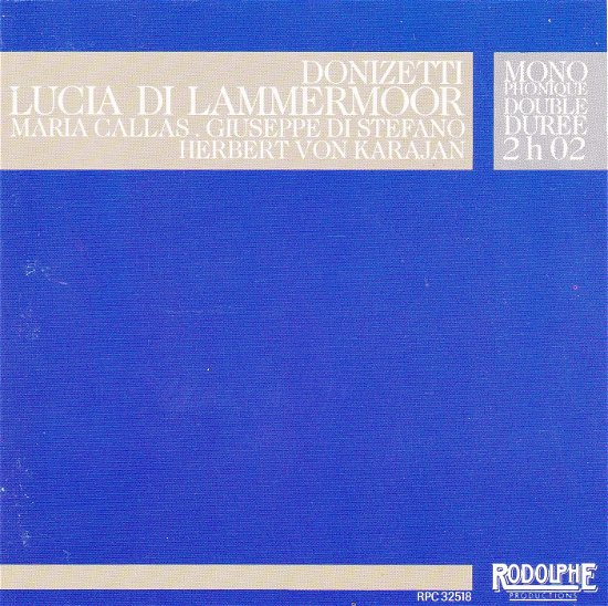 Cover for Donizetti · Lucia Di Lammermoor / Callas, Karajan (CD)