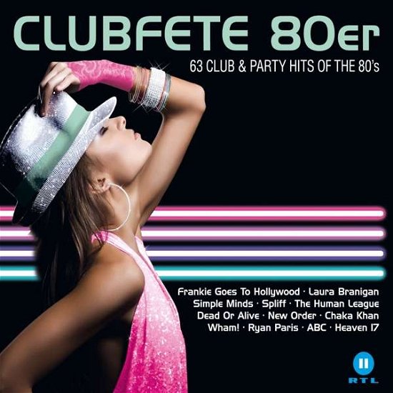Clubfete 80er:63 Club & Party Hits of the 80s - V/A - Musiikki - WARNER MUSIC GROUP - 5054197025181 - perjantai 17. elokuuta 2018