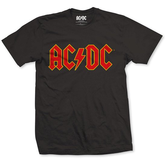 Cover for AC/DC · AC/DC Unisex T-Shirt: Logo (T-shirt) [size L] [Black - Unisex edition] (2016)