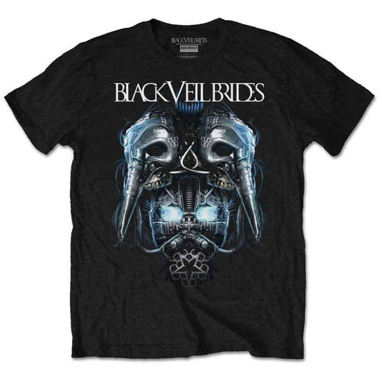 Cover for Black Veil Brides · Black Veil Brides Unisex T-Shirt: Metal Mask (Retail Pack) (T-shirt) [size XL] [Black - Unisex edition]