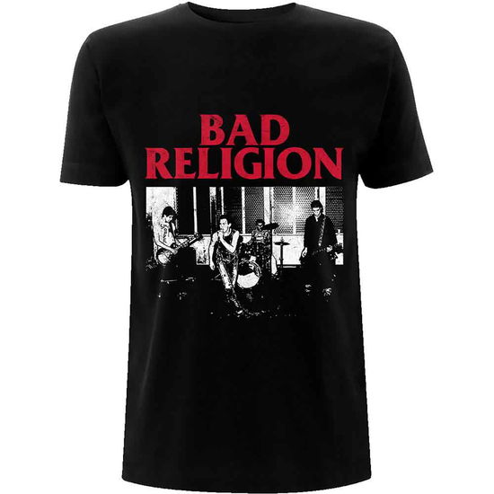 Bad Religion Unisex T-Shirt: Live 1980 - Bad Religion - Fanituote - PHM PUNK - 5056187743181 - perjantai 16. huhtikuuta 2021