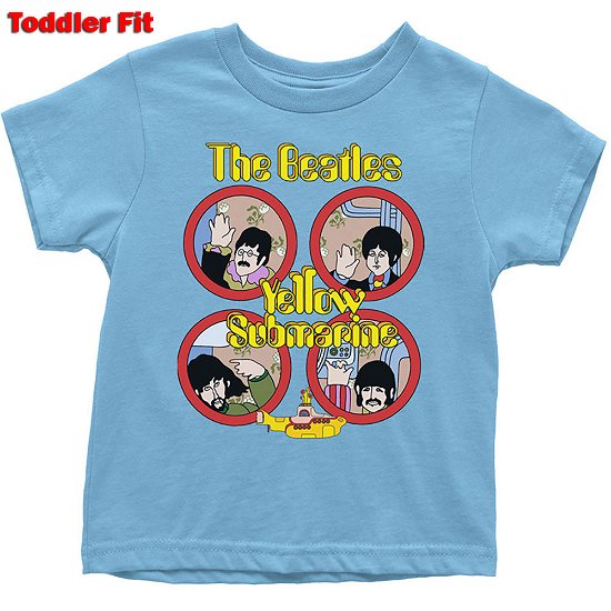 Cover for The Beatles · The Beatles Kids Toddler T-Shirt: Yellow Submarine Portholes (12 Months) (T-shirt) [size 6-12mths] [Blue - Kids edition]