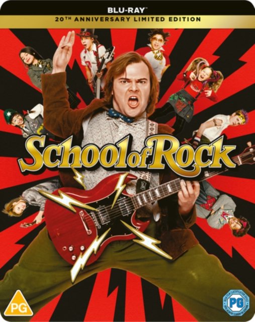 School Of Rock Limited Edition Steelbook - Richard Linklater - Elokuva - Paramount Pictures - 5056453206181 - maanantai 25. syyskuuta 2023