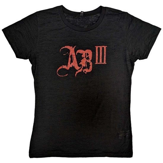 Alter Bridge Ladies T-Shirt: AB III Red Logo - Alter Bridge - Produtos -  - 5056737209181 - 