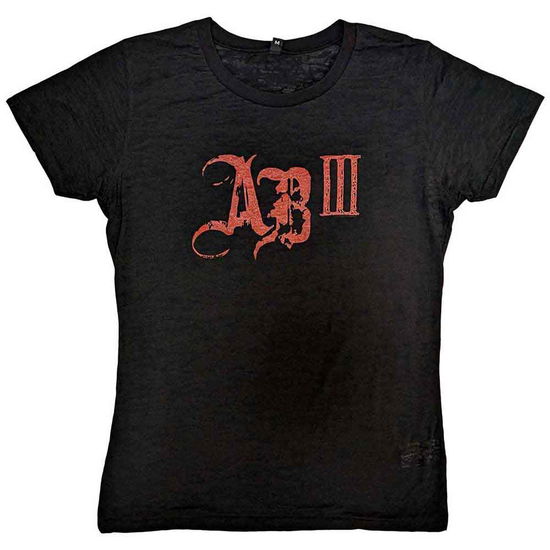 Alter Bridge Ladies T-Shirt: AB III Red Logo - Alter Bridge - Marchandise -  - 5056737209181 - 