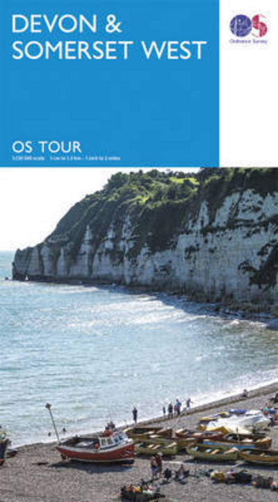 Cover for Ordnance Survey · Touring Map. Devon,Somerset (Book) [February 2016 edition] (2016)