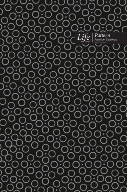 Cover for Design · Ringed Dots Pattern Composition Notebook, Dotted Lines, Wide Ruled Medium Size 6 x 9 Inch (A5), 144 Sheets Black Cover (Pocketbok) (2020)