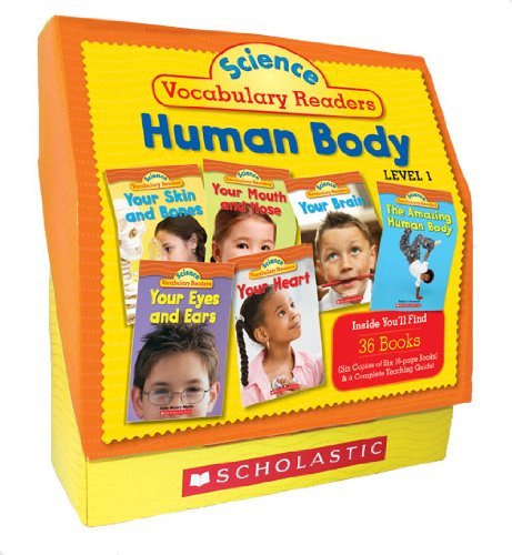 Cover for Liza Charlesworth · Science Vocabulary Readers Set: Human Body: Exciting Nonfiction Books That Build Kids' Vocabularies Includes 36 Books (Six Copies of Six 16-page ... Eyes and Ears, Nose and Mouth, Skin and Bones (Paperback Book) [Box Pck Tc edition] (2009)