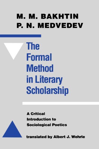 Cover for M. M. Bakhtin · The Formal Method in Literary Scholarship: A Critical Introduction to Sociological Poetics (Paperback Book) (1991)