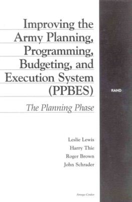 Cover for Lewis · Improving the Army Planning, Programme, Budgeting (Paperback Bog) (2001)