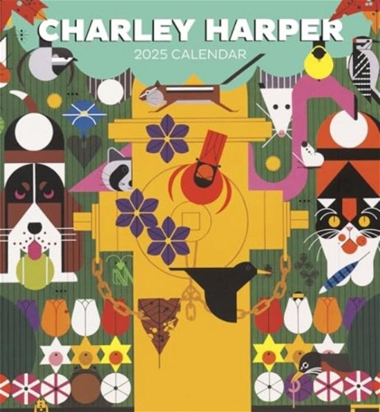Charley Harper 2025 Wall Calendar - Charley Harper - Bøker - Pomegranate - 9781087509181 - 15. august 2024