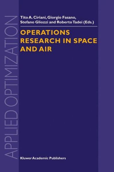 Cover for Tito a Ciriani · Operations Research in Space and Air - Applied Optimization (Inbunden Bok) [2003 edition] (2003)