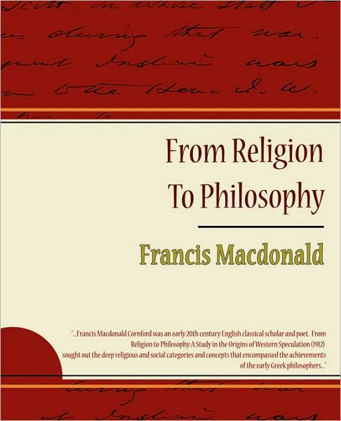 Cover for Francis Macdonald Cornford · From Religion to Philosophy (Taschenbuch) (2009)