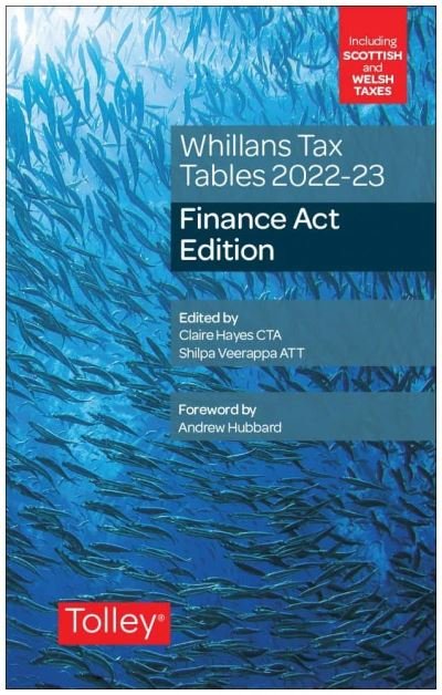 Cover for Claire Hayes · Whillans's Tax Tables 2022-23 (Paperback Book) [Finance Act edition] (2022)