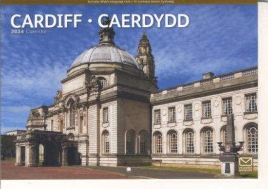 Cover for Cardiff Caerdydd 2024 A4 Calendr (Calendar) [Bilingual edition] (2023)