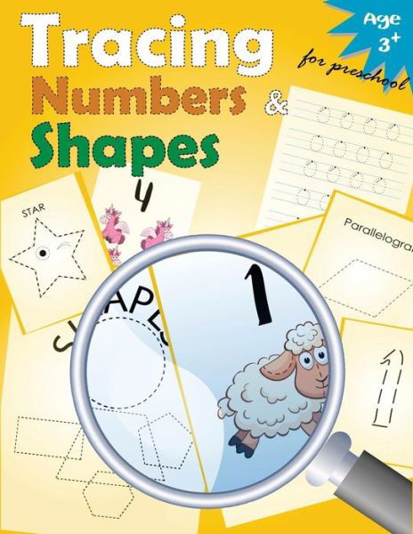 Cover for Letter Tracing Workbook Designer · Tracing Numbers &amp; Shapes for Preschool (Paperback Bog) (2017)