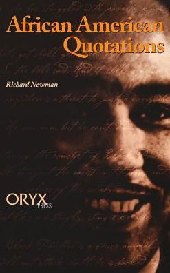 Cover for Richard Newman · African American Quotations (Inbunden Bok) (1998)