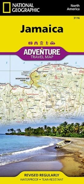 Cover for National Geographic Maps - Adventure · Jamaica: Travel Maps International Adventure Map (Kort) [2019th edition] (2019)