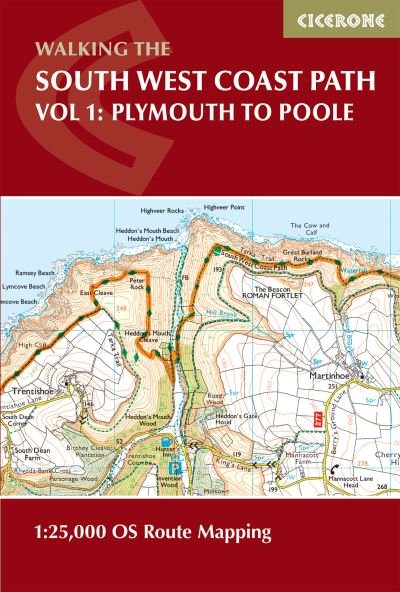 Cover for Paddy Dillon · South West Coast Path Map Booklet - Vol 1: Minehead to St Ives: 1:25,000 OS Route Mapping (Paperback Bog) [2 Revised edition] (2024)
