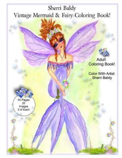 Cover for Sherri Ann Baldy · Sherri Baldy Vintage Mermaid and Fairy Coloring Book (Paperback Book) (2016)