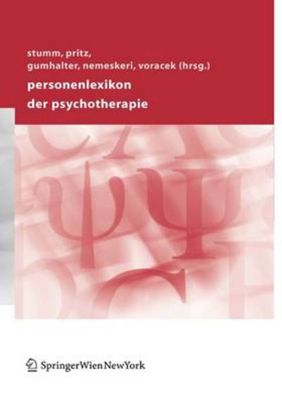 Cover for Gerhard Stumm · Personenlexikon der Psychotherapie (Hardcover Book) [2005 edition] (2005)