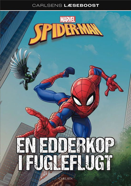 Cover for Marvel · Carlsens Læseboost – Marvel: Spider-Man - En edderkop i fugleflugt (Bound Book) [1. Painos] (2023)