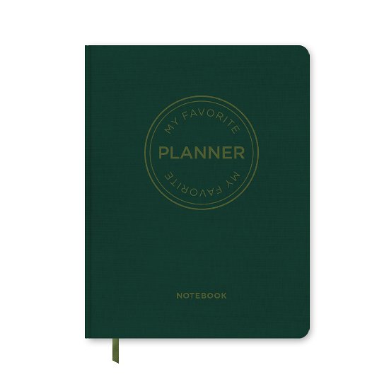 Cover for Forlaget Aronsen · MY FAVORITE PLANNER by ARONSEN: MY FAVORITE PLANNER Notebook / Forest Green (Hardcover Book) [1st edition] (2021)