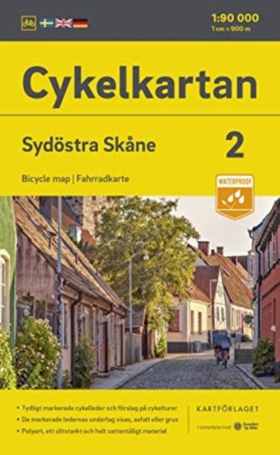 Cover for Kartförlaget · Cykelkartan: Sydöstra Skåne (Inbunden Bok) (2023)