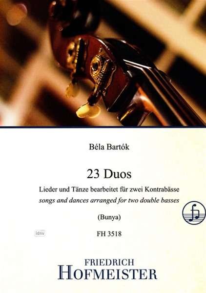 Cover for Bartók · 23 Duos, bearbeitet für zwei Kon (Bog)