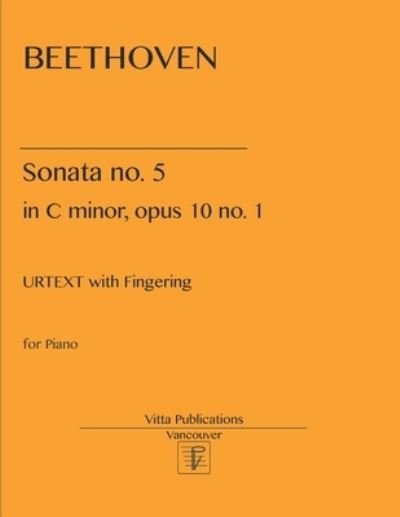 Cover for Ludwig van Beethoven · Beethoven Sonata no. 5 in c minor (Paperback Book) (2021)