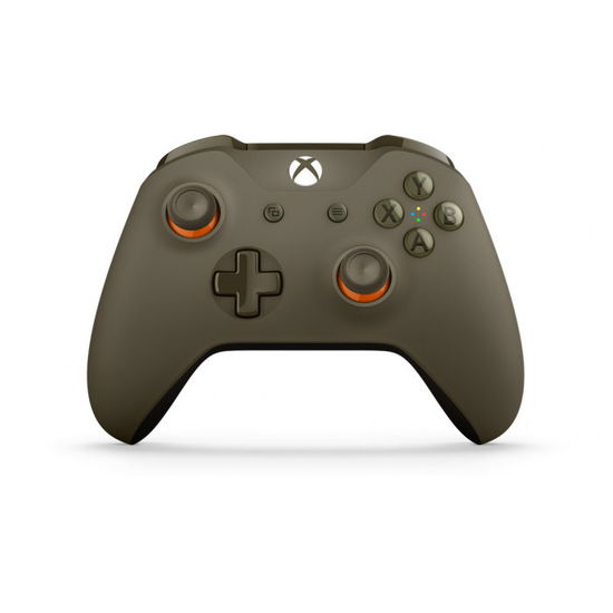 Xbox One Green / Orange Controller Wireless - With 3.5mm Stereo Headset Jack - Microsoft - Gra -  - 0889842161182 - 