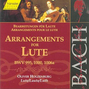 Arrangements For Lute - Johann Sebastian Bach - Musik - HANSSLER - 4010276016182 - 30 oktober 2000