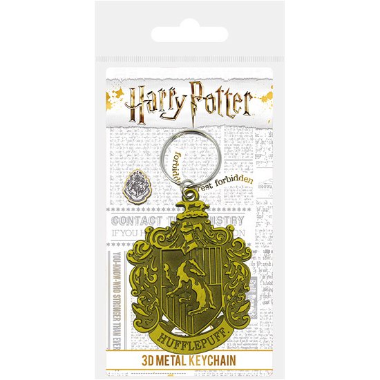 Harry Potter: Hufflepuff Crest Metal Keychain (Portachiavi) - Pyramid International - Merchandise - AMBROSIANA - 5050293391182 - 1 februari 2021
