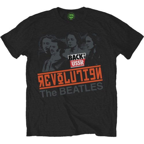 The Beatles Unisex T-Shirt: Revolution - Back in the USSR - The Beatles - Fanituote - Apple Corps - Apparel - 5055295334182 - 