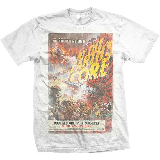 Cover for Rockoff · Studiocanal: At The Earths Core White (T-Shirt Unisex Tg M) (T-shirt) [size M] [White - Unisex edition]